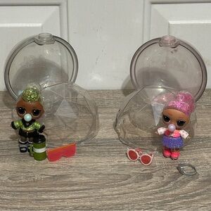 Lol Surprise Mini Doll Winter Disco Glitter‎ Globe Bold BB Ice Skater Set Lot